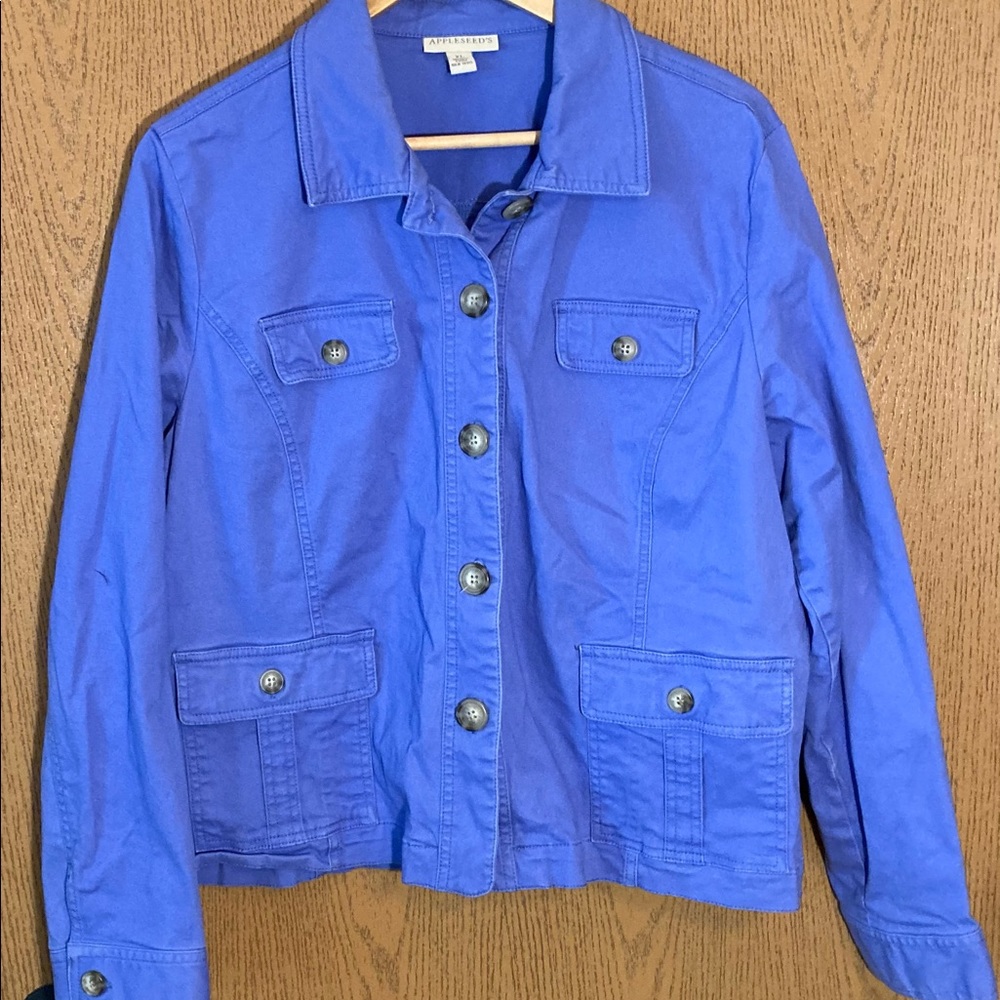 Cute blue Appleseed’s blazer size XL